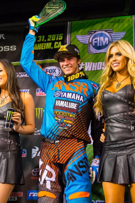 The tall, fast kid from Ohio just won his first SX trophy.
