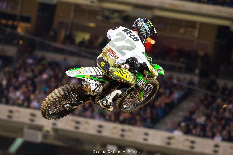 Chad Reed is definitely better than he was at the beginning of the season, but he's still got another small notch before he's right there with the race winners. He was a solid fourth in SD.