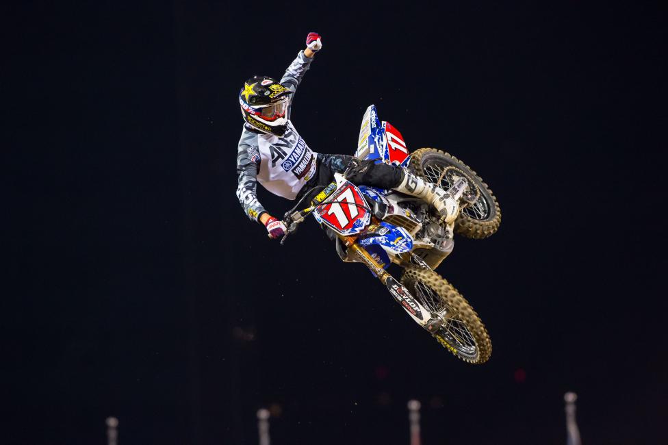 Cooper Webb bounced back from a crash in practice and won his fourth main event of the season.