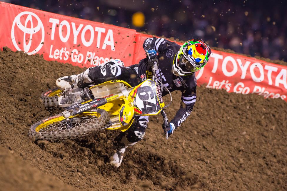 AJ Catanzaro is one of the very few Suzuki riders on the east. 