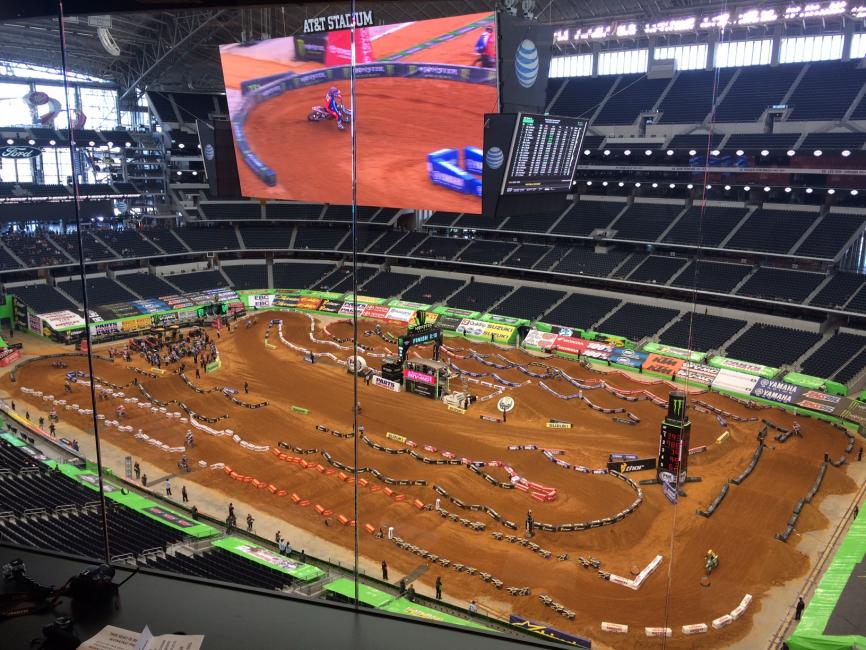 Dallas track is a tricky one for kids who are just getting started in 250 East. We saw quite a few crashes in the untimed sessions.