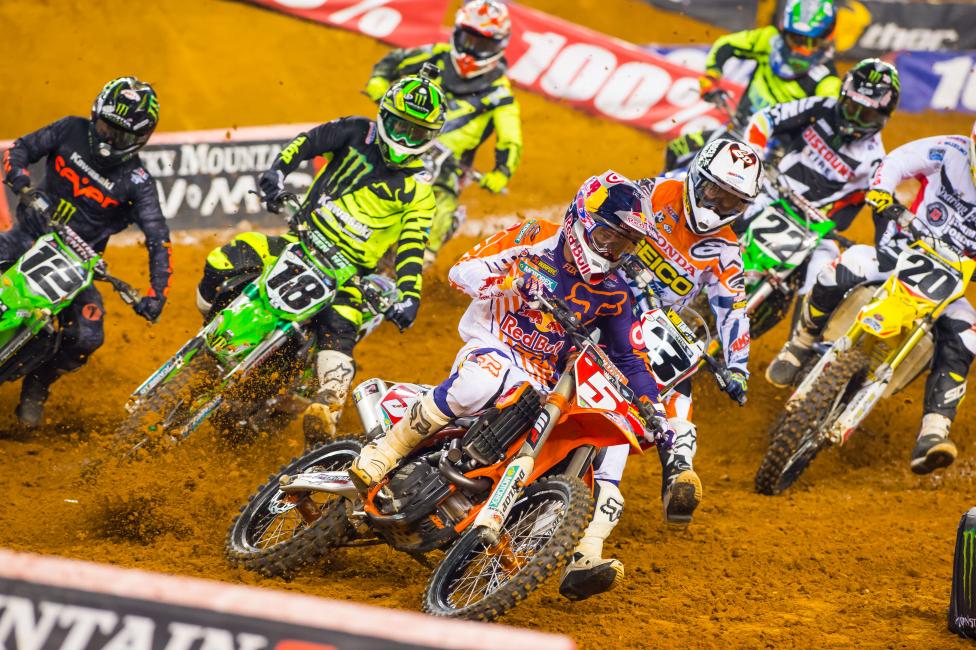 Dungey got the holeshot and led every lap in Arlington. 