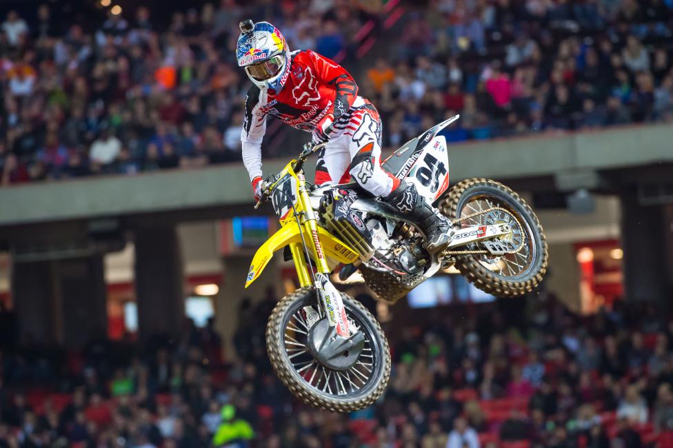 Ken Roczen got away from the first Atlanta healthy (and lucky) after two very close brushes with disaster.