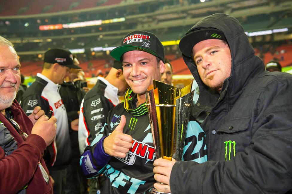 Chad Reed was a happy man and now has a hard-earned record after last Saturday night.