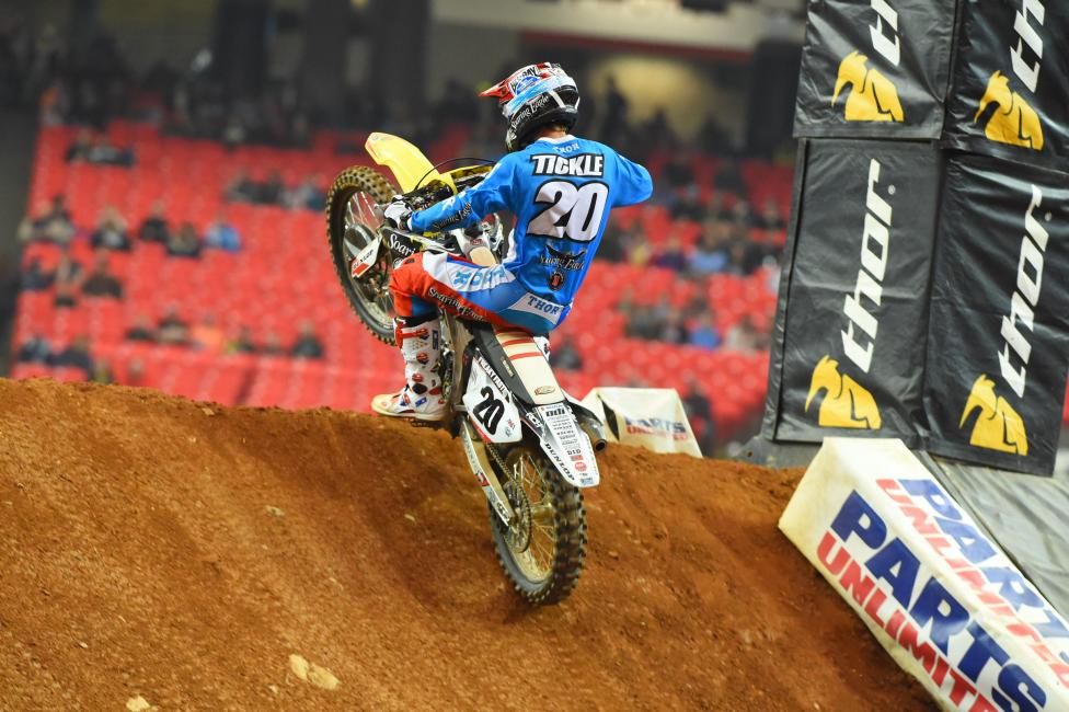 Broc Tickle spent the week riding with his teammate Ken Roczen at both Aldon Baker's new place and the old Aldon Baker place (Ryan Villopoto's old property). Lots to do down in Florida! Tickle looked strong in practice with sixth fastest. He's been sneaky good this year.