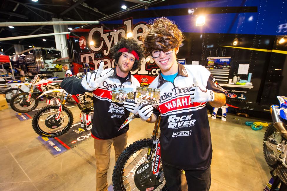 The CycleTrader.com/Rock River Yamaha team did it right, not only changing the look of the bikes but even making one-off team clothing. This is the look of Doug Henry's famous 1997 works YZM400. 