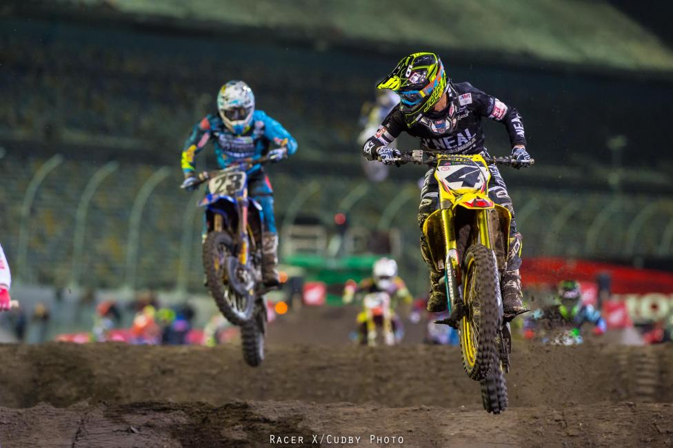 Blake Baggett landed on the podium for the first time in his 450SX career.  