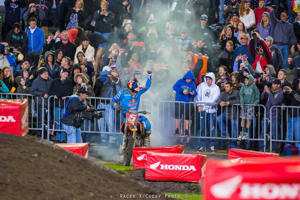 For the first time in his career, Dungey won in Daytona.  