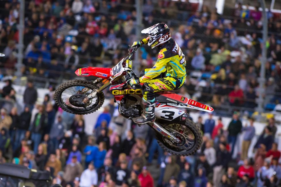 Tomac charged to finish second.  