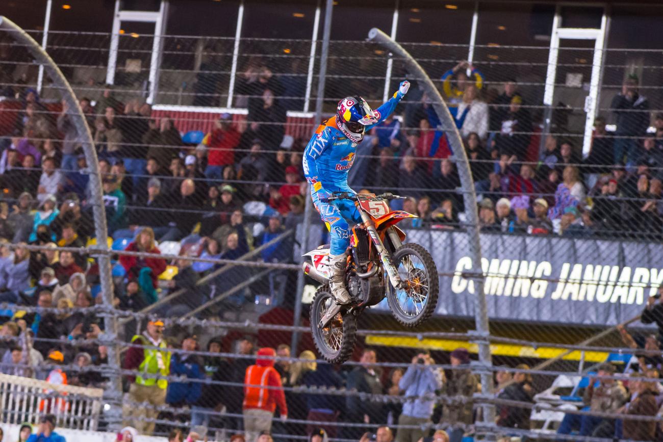 Dungey captured his first win in Daytona with a methodical ride. 