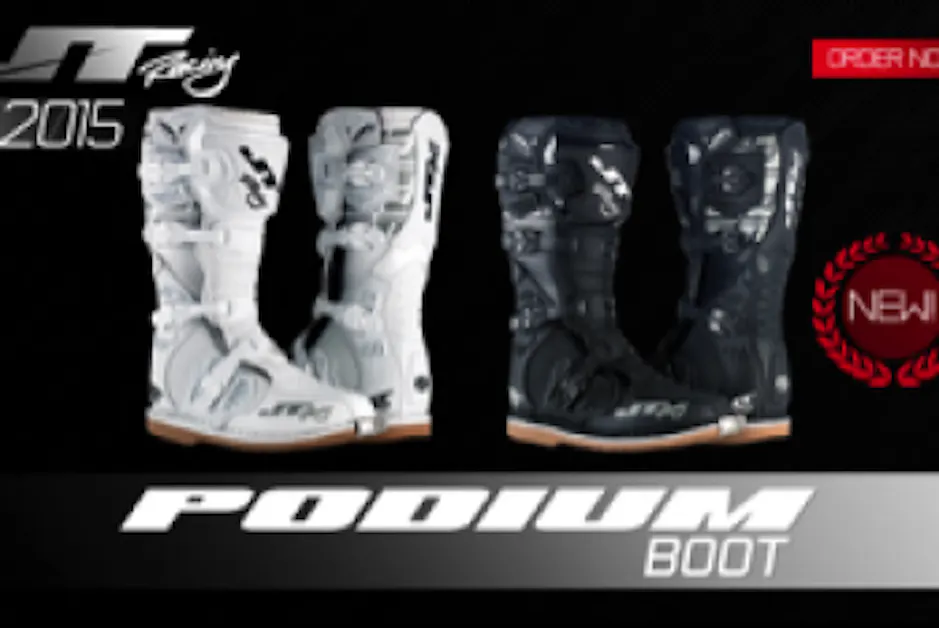 JT Racing JT Pro モトクロスブーツ ホワイト/ベージュ JT Racing 2015 Podium Boot - Racer X