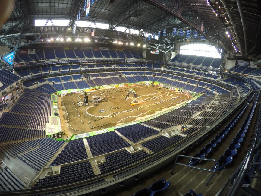 Lucas Oil Stadium is ready for Monster Energy Supercross.