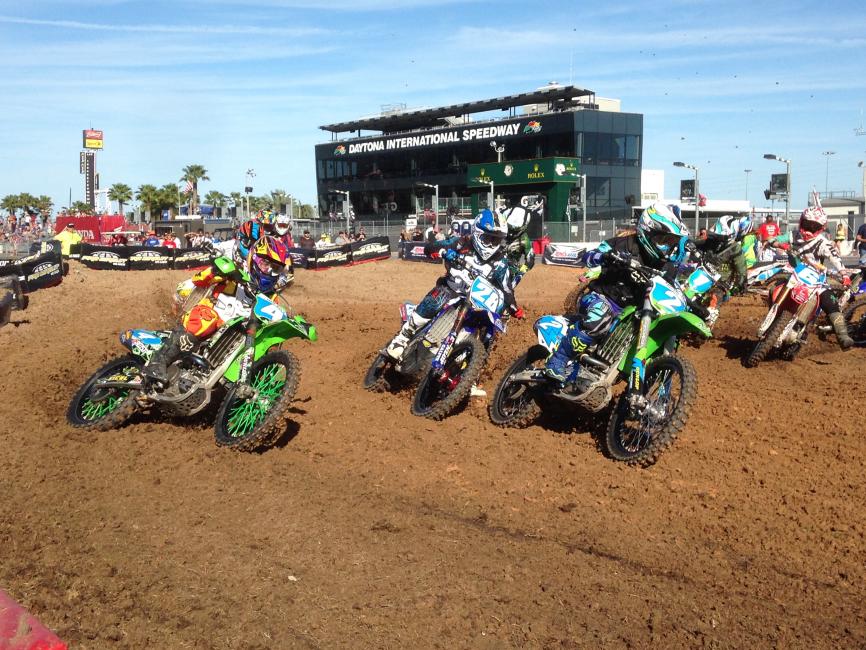 The WMX season blasts off at Daytona. The girls will get to race on Saturday's pro day at Hangtown. See below.