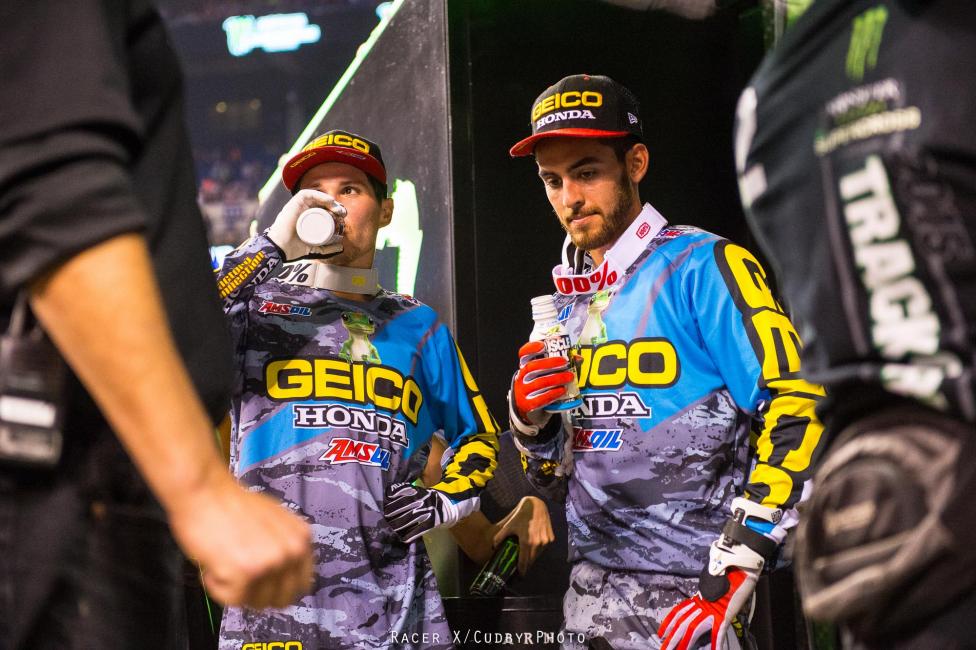 Banner night for GEICO Honda.  