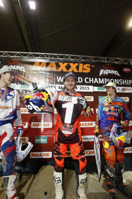 Blazusiak is the 2015 SuperEnduro world Champion.