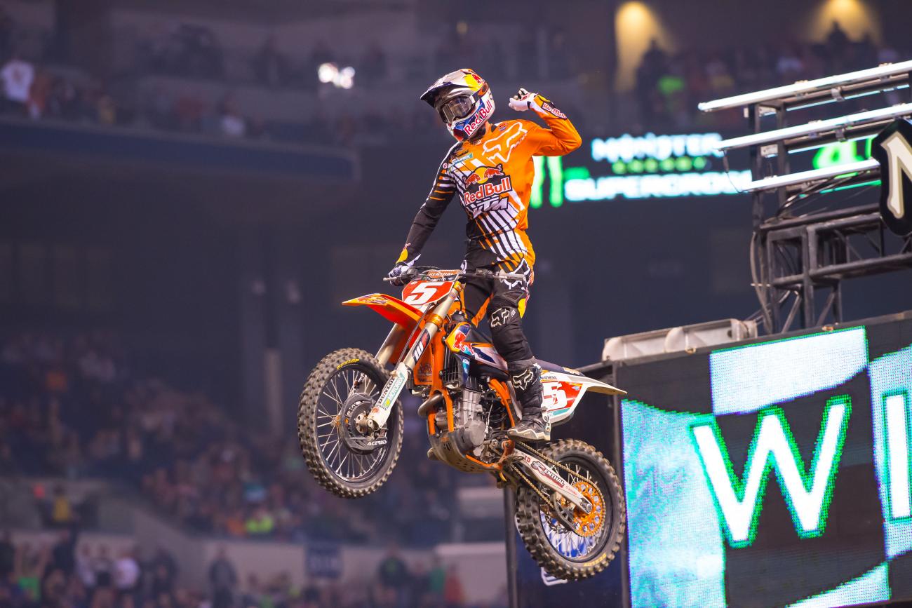 Dungey has stretched his points lead to 45. 