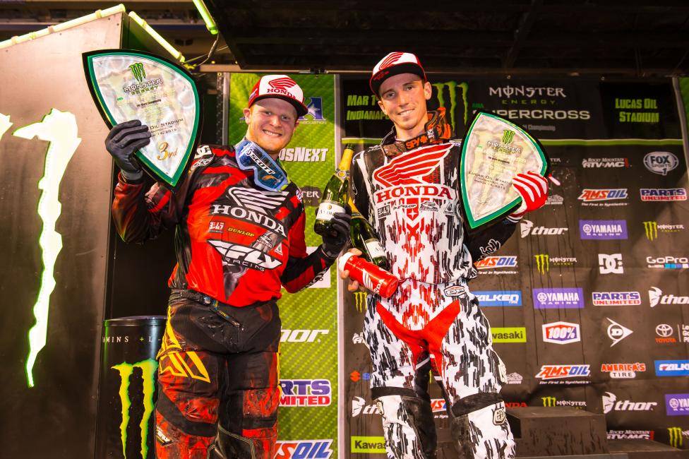Seely and teammate Trey Canard went 2-3 in Indy. 