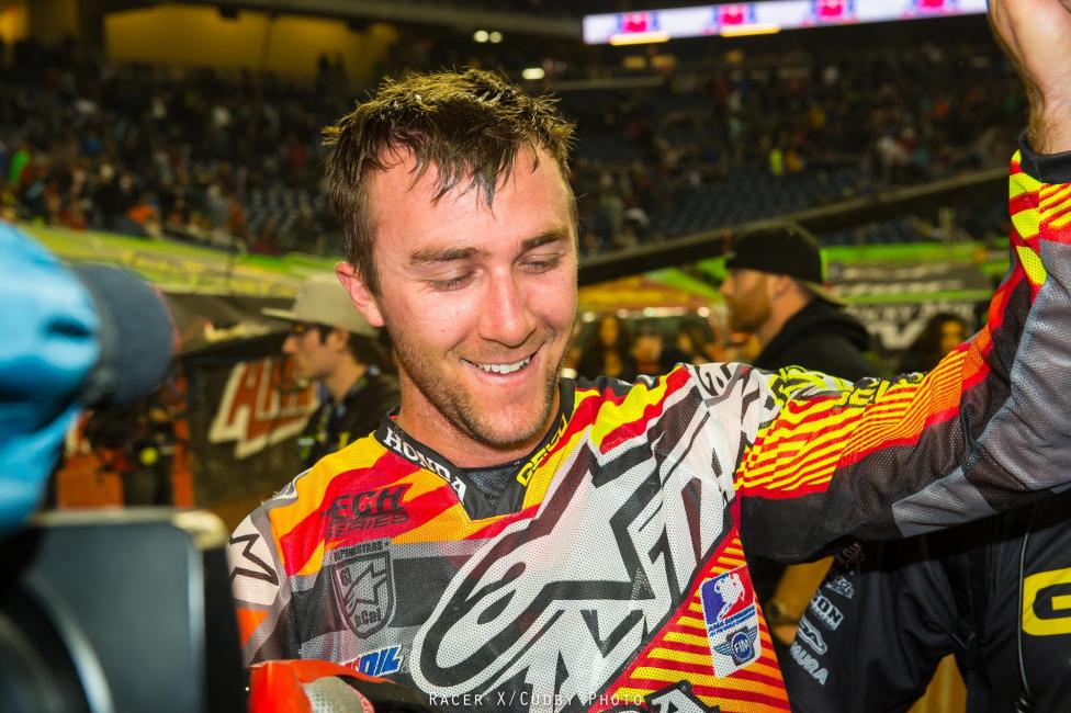 Win number two for Tomac. 