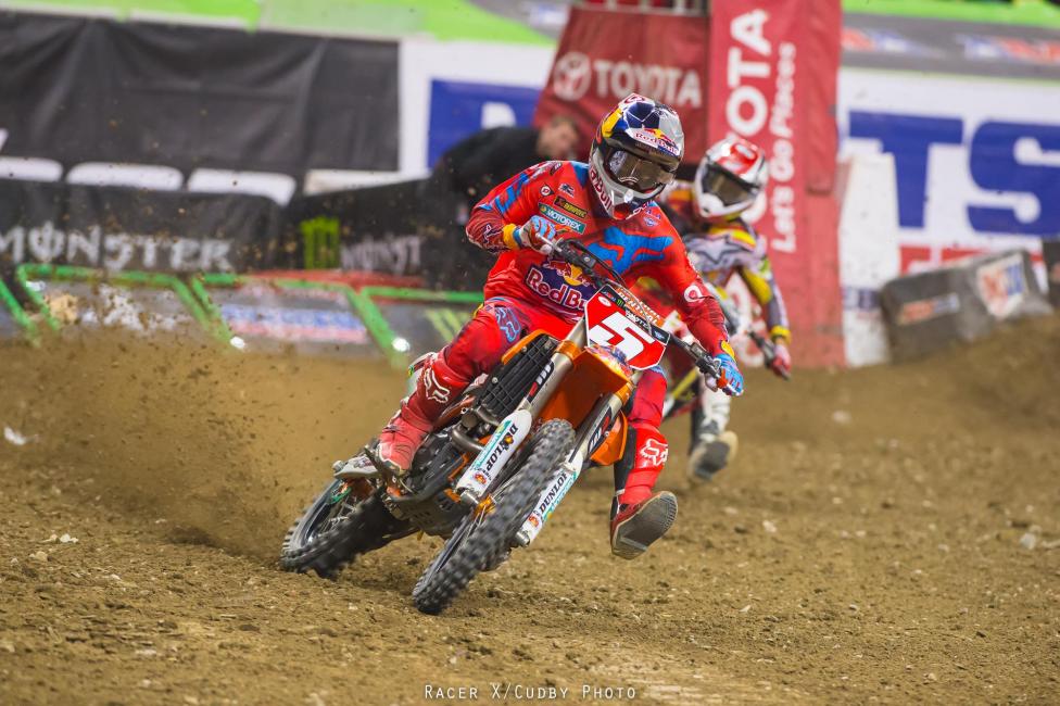 Ryan Dungey finished second to Eli Tomac.  
