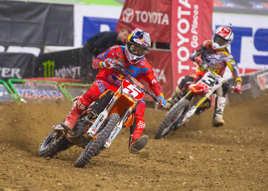 Eli Tomac broke Ryan Dungey's win streak last week, but it did little to affect his commanding lead in the point standings. 