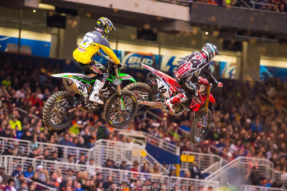 Josh Grant (33) had a solid ride and a sixth after getting a good start. Cole Seely didn't start quite as well but worked his way forward to finish fourth. Both of these guys are much, much better than they were at the start of the year, when they were routinely out of the top ten.