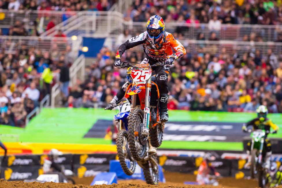 Musquin took control of the race—and the championship—very early in the main.