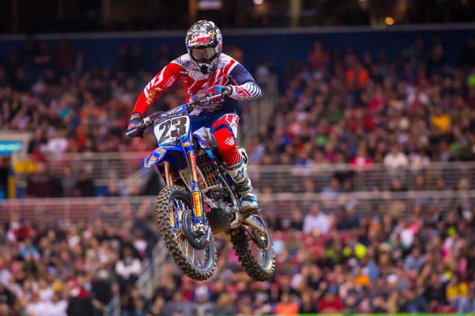Hey, Weston Peick is actually on a bike—not in a truck. 