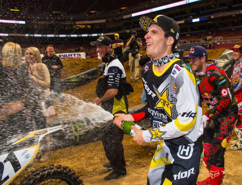 Jason Anderson has brought success to Rockstar Energy Racing on a KTM and a Husky. 