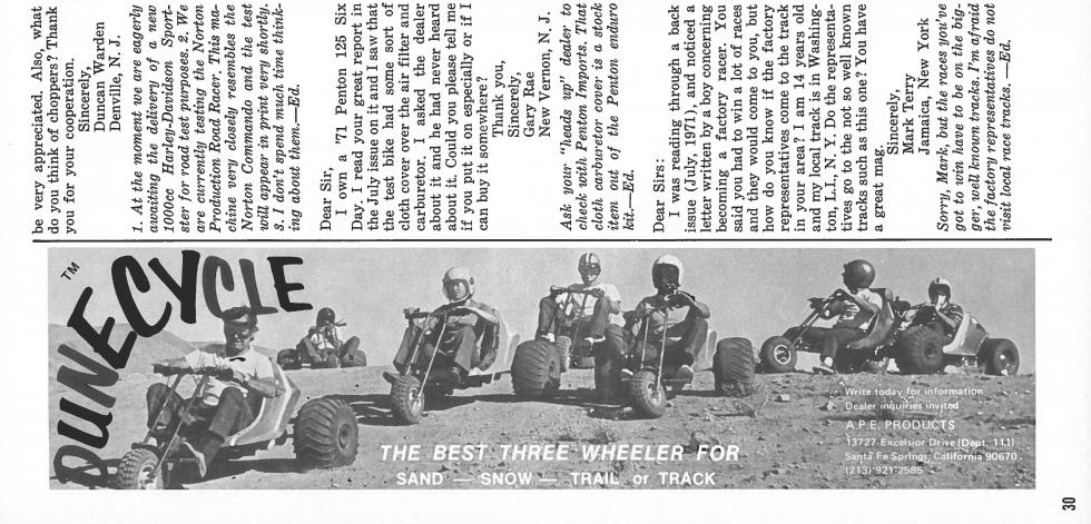 That’s Buck Murphy on a Penton back in 1974.