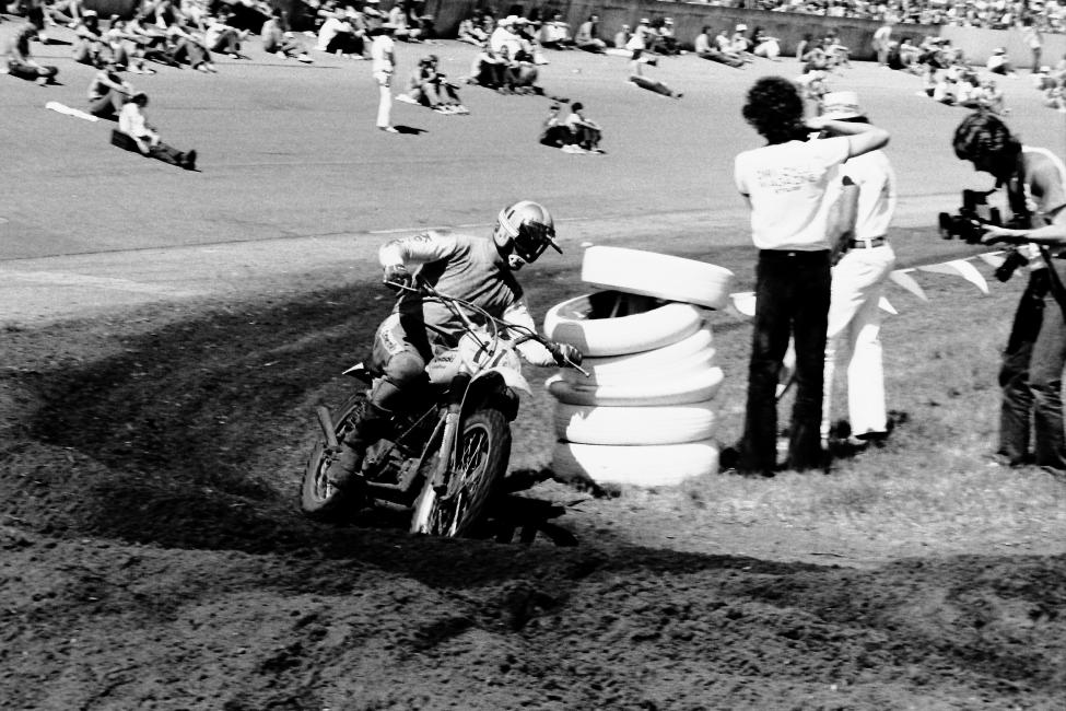 Jan-Eric Sallqvist finished fifth at the 1975 Daytona 250 Supercross.