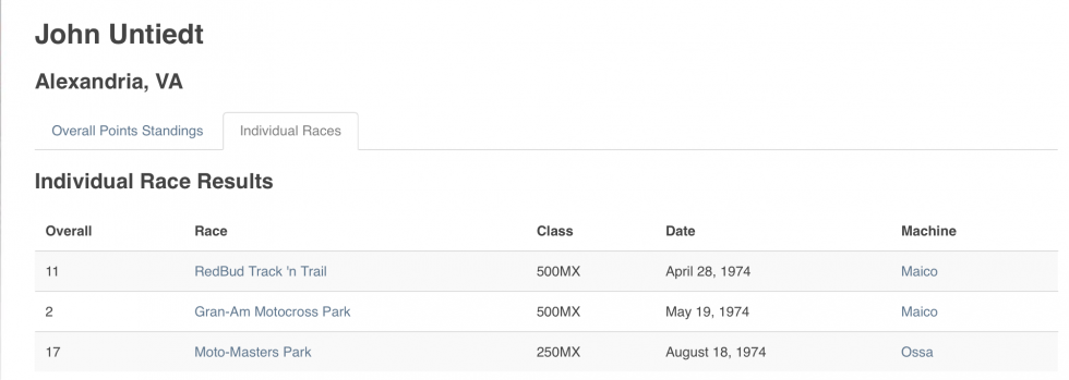 Al Baker on his Kawasaki in 1973.