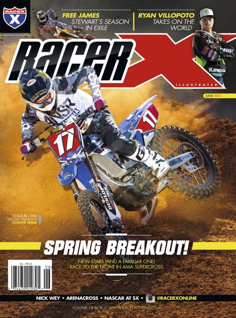 And here’s Cooper Webb’s first Racer X Illustrated cover, shot by Simon Cudby.