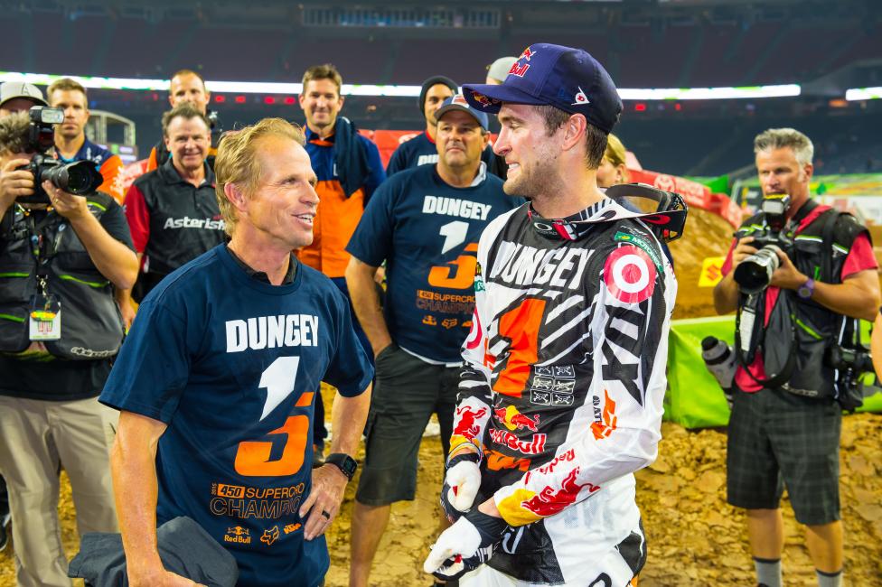 Dungey came into the season with some changes—under the coaching direction of Aldon Baker and with a new bike—and came away with the best results possible. 