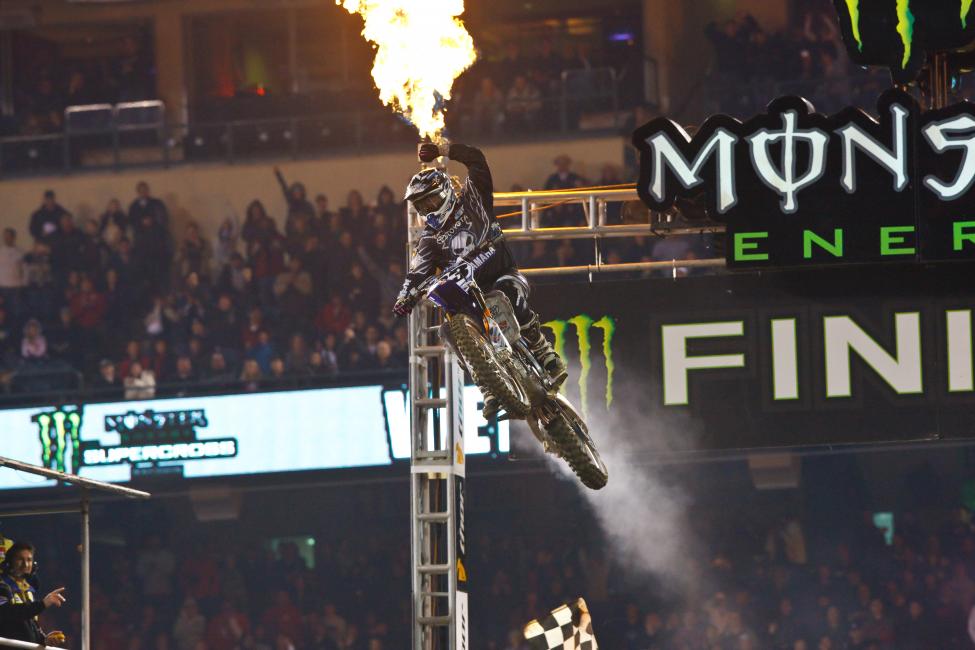 Josh Grant got his first SX win in 2009 on the 450 JGR Yamaha. 