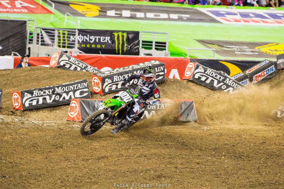 Hansen, who has been dealing with some bruised ribs, was ripping in Santa Clara before running into what appeared to be mechanical trouble.