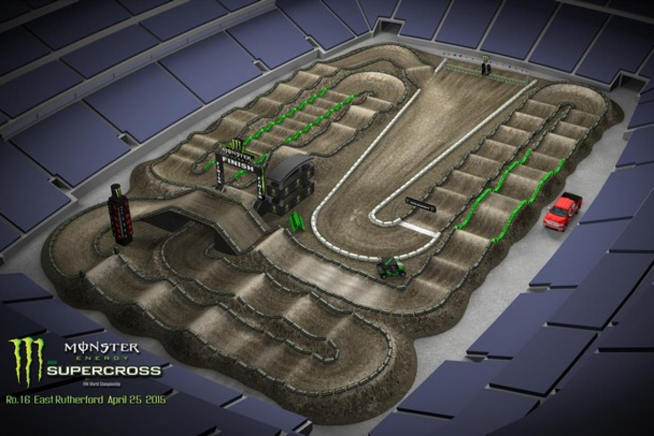 East Rutherford Animated Track Map