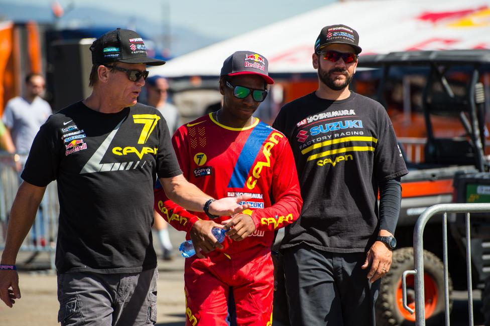 The Yoshimura Suzuki team has stuck with James throughout, and that's the difference between this being a big bump in the road and a career ender.