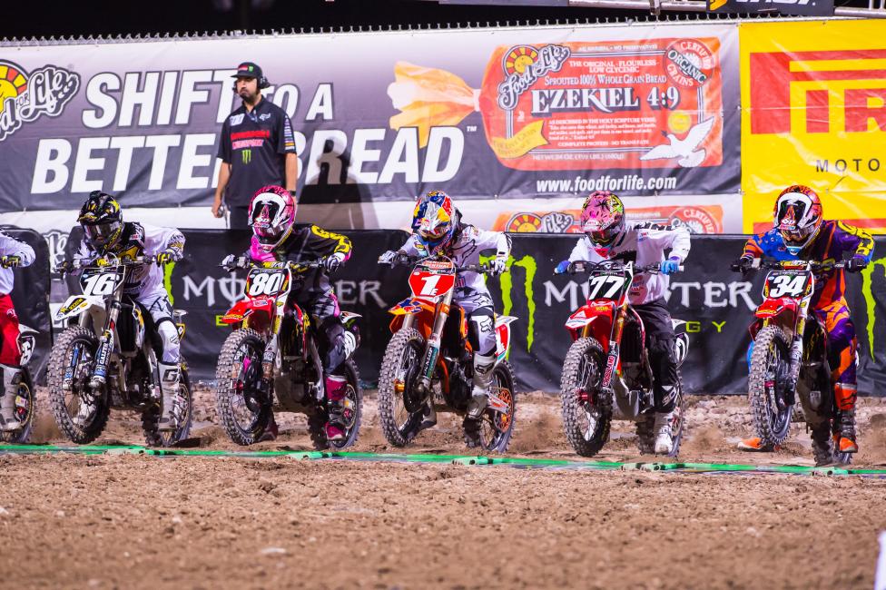 Marvin Musquin (1) pulled the start in the Shootout. 'Nuff said.