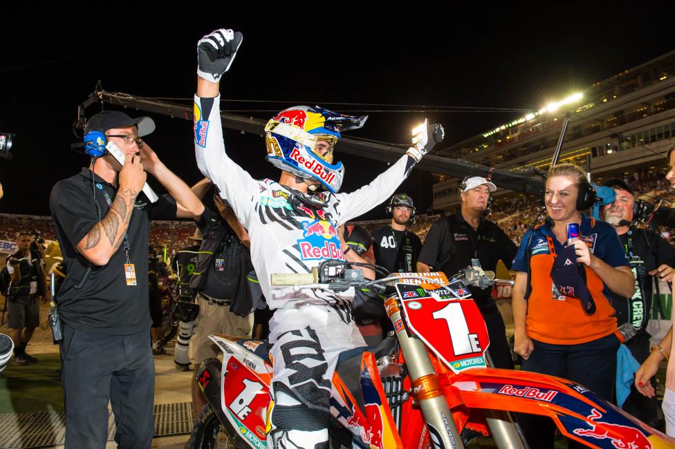 Marvin Musquin rode easily to win the shootout.