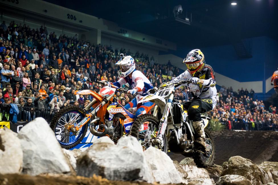 Colton Haaker took the EnduroCross win over reigning champ Cody Webb.