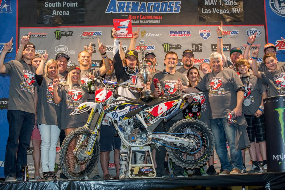 Kyle Regal got the Amsoil Arenacross win—and the championship—after a knockout blow.