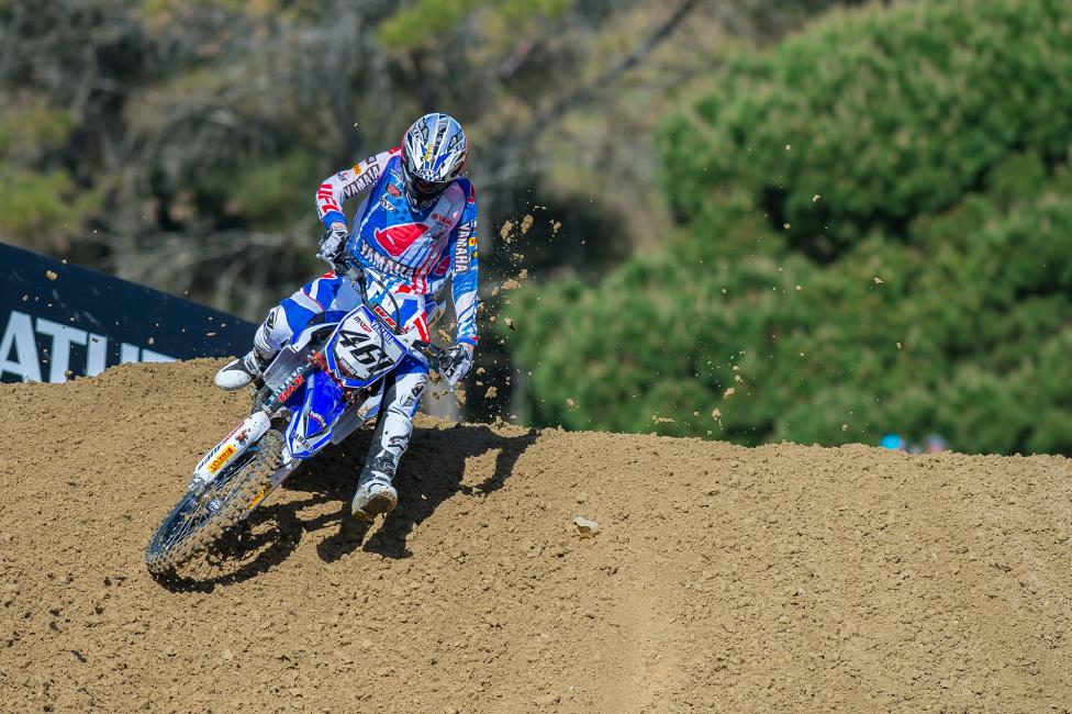 Belying his rookie status, Romain Febvre earned his first premier-class podium appearance. 