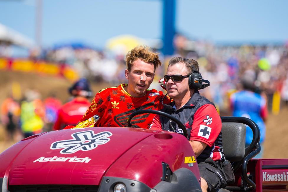 The team is hopeful that Seely will be back in action next weekend.