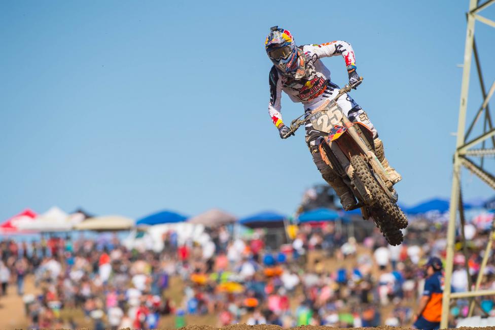 Musquin won one moto in Hangtown.
