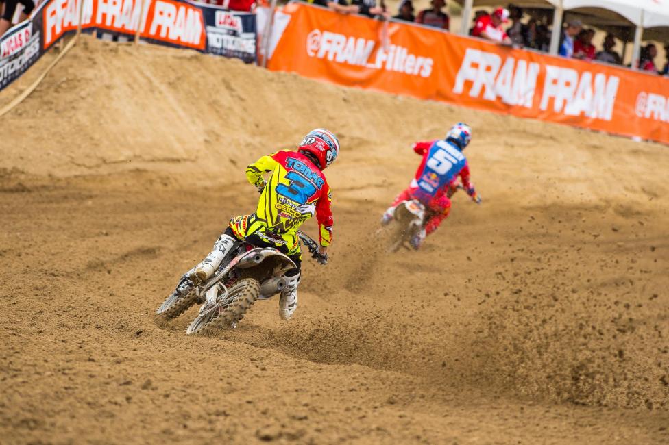 The battle in the first moto between Tomac and Dungey was superb.