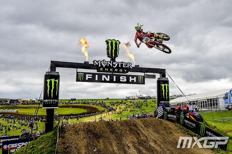 Cairoli took home the overall win in the MXGP class at Matterley Basin.