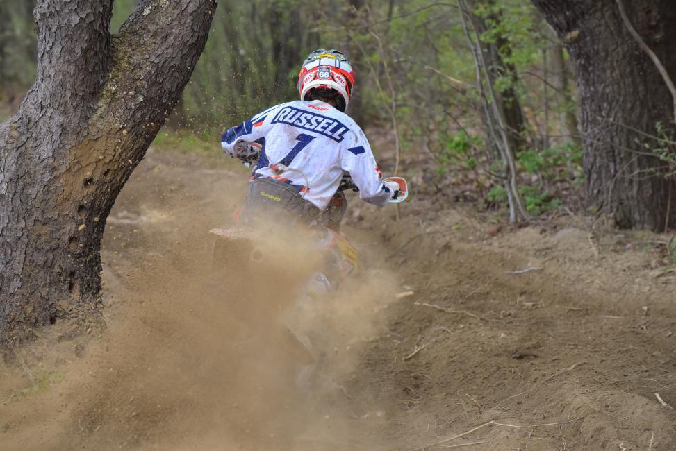 Russell is back on top of the GNCC podium.