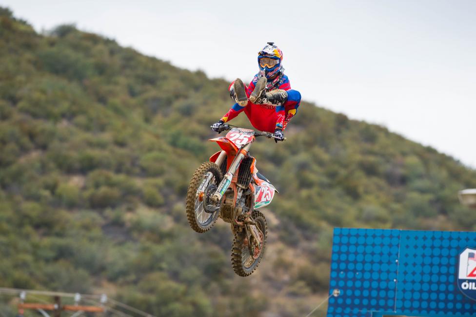 Marvin Musquin will be the only one with a red plate this week in the 250 Class, as Jeremy Martin lost his share of the points lead.