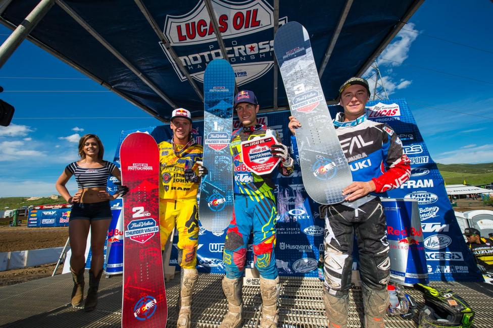 Baggett didn't take long to land on the 450 podium.
