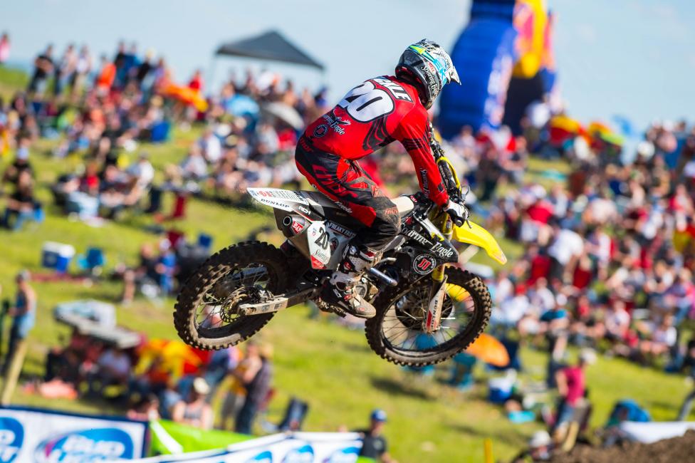 Broc Tickle excelled in the tough conditions at Lakewood. 
